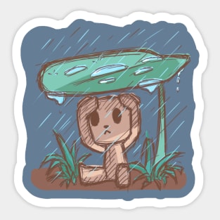 Under Rain Hako Sticker